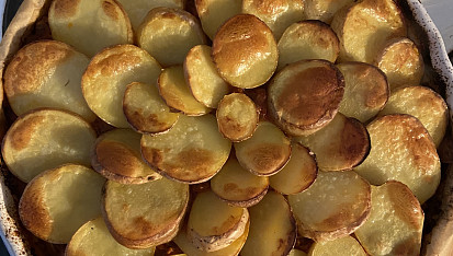 Zapečené brambory s masem