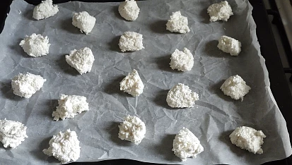 Jednoduché kokosky z bílků