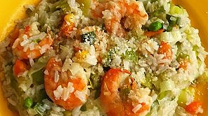 Krevetové rizoto se zeleninou