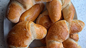 Sádlové rohlíky zadělávané v domácí pekárně, Rohlíky nejlepší recept