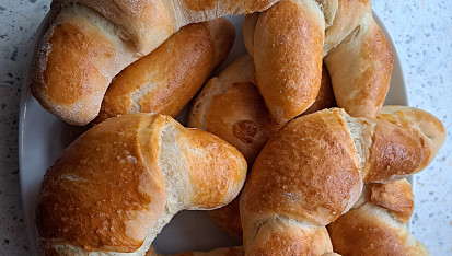 Sádlové rohlíky zadělávané v domácí pekárně, Rohlíky nejlepší recept