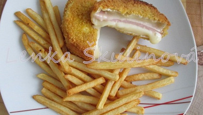 Plněný smažený hermelín bezlepkově