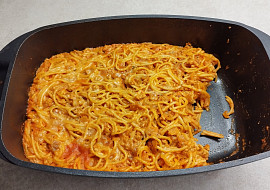 Zapečené špagety s mletým masem (Hotové ????????)