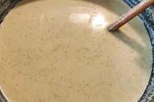 Chuťově dobrá, bohužel jsem měla jen 12% smetanu takže je hodně řídká.