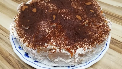 Mandarinkový nepečený dort
