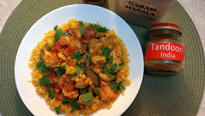 Indické kuřecí kousky garam masala