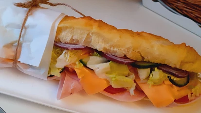 Domácí italská bageta s majonézou