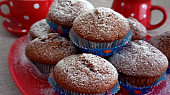 Jemné muffiny s čokoládou