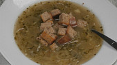 Pórková polévka s česnekem