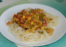 Špagety se zeleninou