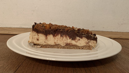 Arašídový cheesecake s čokoládou