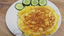 Vaječná omeleta s ovesnými vločkami