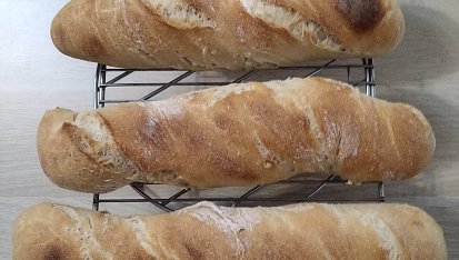 Bagety se starým těstem (old dough, pâte fermentée)
