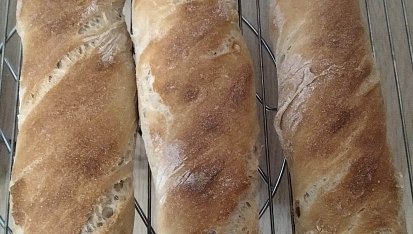 Bagety se starým těstem (old dough, pâte fermentée)