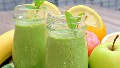 Zelené smoothie s jogurtem