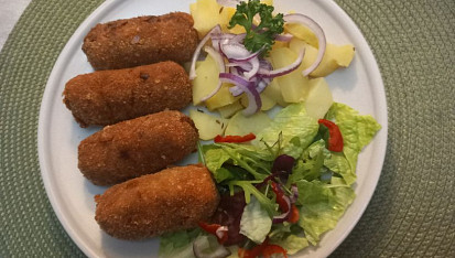 Krokety z pečeného masa