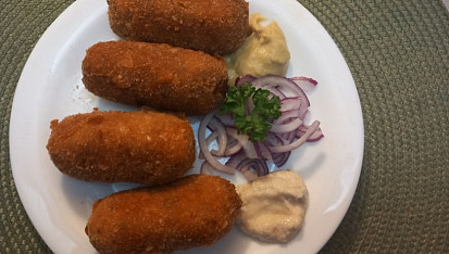 Krokety z pečeného masa