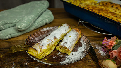 Zapečené palačinky s tvarohem