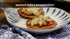 Masová směs s bramboráčky