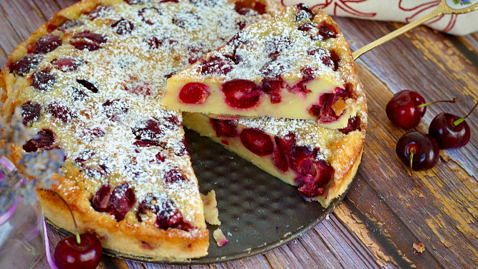 Francouzská třešňová bublanina (Clafoutis)