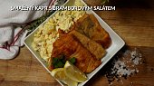 Smažený kapr s  bramborovým salátem
