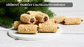 Oříškové trubičky s nutellovým krémem