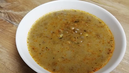 Babiččina čočková polévka s mlékem
