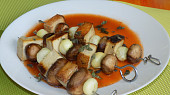 Tofu špízy se žampiony