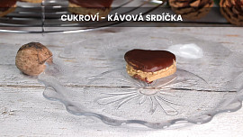 Cukroví - kávová srdíčka