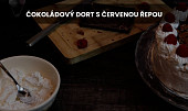 Čokoládový dort s červenou řepou