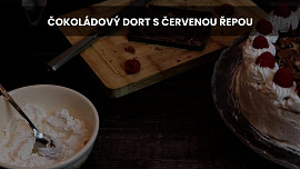 Čokoládový dort s červenou řepou