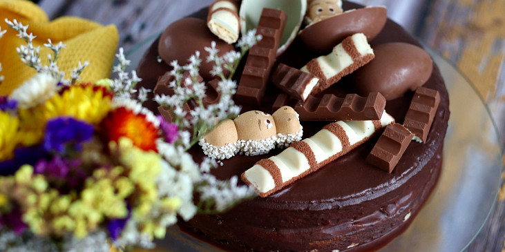 Kinder čokoládový dort