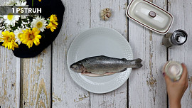 Grilovaný pstruh na másle a česneku