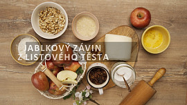 Jablkový závin z listového těsta