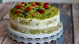 Mechový (špenátový) dort