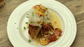 Zapečené rolky z kotletky