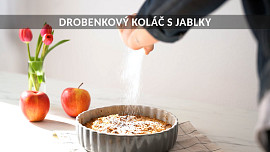 Drobenkový koláč s jablky