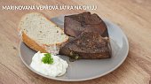 Marinovaná vepřová játra na grilu