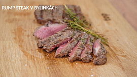 Rump steak v bylinkách