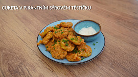 Cuketa v pikantním sýrovém těstíčku