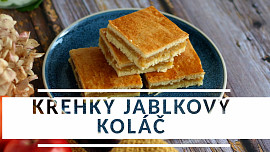 Křehký jablkový koláč