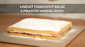 Linecký tvarohový koláč s pikantní marmeládou
