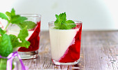 Panna cotta s jahodami