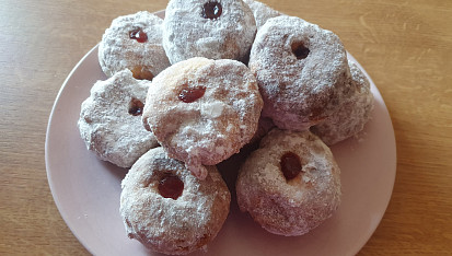 Smažené tvarohové koblížky, Hotovo