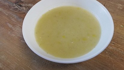 Smetanová pórková polévka