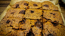 Světlé fazolové brownies