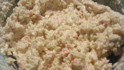 Surimi pomazánka pro začátečníky, pomazánka z krabích tyček