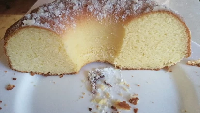 Bábovka s tvarohem, Za chvilku zbydou jen drobečky. :D