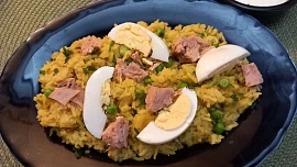 Rychlá indická kořeněná rýže kedgeree
