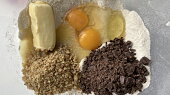 Americké extra čokoládové cookies - ingredience
